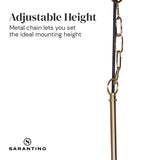 Sarantino Black and Gold Pendant Light - Extra Image