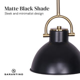 Sarantino Black and Gold Pendant Light - Extra Image