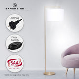 Sarantino 90-Degree Modern Arc Floor Lamp - Extra Image