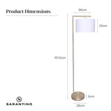 Sarantino 90-Degree Modern Arc Floor Lamp - Extra Image