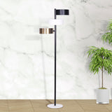 Sarantino Metal Floor Lamp with 3 Swirl Shades - Extra Image