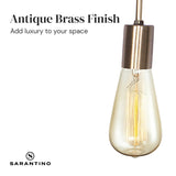 Sarantino Exposed Bulb Industrial Table Lamp - Extra Image