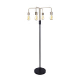 Sarantino 4-Light Industrial Floor Lamp