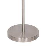 Sarantino Brushed Nickel Height-Adjustable Metal Floor Lamp - Extra Image