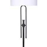 Sarantino Height-Adjustable Metal Floor Lamp Matte Black - Extra Image