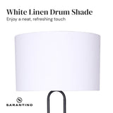 Sarantino Height-Adjustable Metal Floor Lamp Matte Black - Extra Image