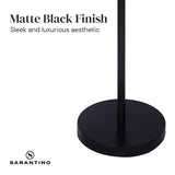 Sarantino Height-Adjustable Metal Floor Lamp Matte Black - Extra Image