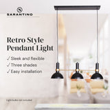 Sarantino 3-Light Hanging Pendant Lamp - Extra Image