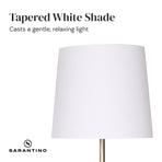 Sarantino Metal Floor Lamp - Antique Brass
