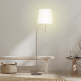 Sarantino Nickel Metal Arc Floor Lamp - Extra Image