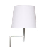 Sarantino Nickel Metal Arc Floor Lamp - Extra Image