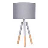 Sarantino Tripod Desk Lamp in Metal & Wood Nordic Minimalist Light - Low Angle