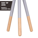 Sarantino Tripod Desk Lamp in Metal & Wood Nordic Minimalist Light - Extra Image