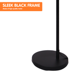 Sarantino Metal Arc Arm Floor Lamp Shade Black - Extra Image
