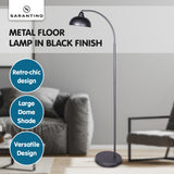 Sarantino Dark Grey Floor Lamp Industrial Chic Adjustable Angle - Extra Image