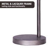 Sarantino Metal Desk Lamp in Dark Grey Finish