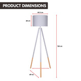 Sarantino Adjustable Height Arc Floor Lamp Antique Brass Shade - Extra Image