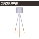 Sarantino Adjustable Height Arc Floor Lamp Antique Brass Shade - Extra Image