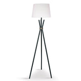 Sarantino Tripod Floor Lamp in Metal and Antique Brass - Low Angle