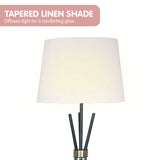 Sarantino Tripod Floor Lamp in Metal and Antique Brass - Extra Image