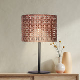 Sarantino Rattan Desk Lamp - 45-Degree Angle