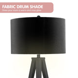 Sarantino Minimalist Modern Tripod Floor Lamp Black - Extra Image