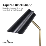 Sarantino Black-Brass Desk Task Table Lamp - Extra Image