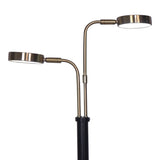 Sarantino LED Metal Table Lamp with 2 Lights Brushed Gold Black Finish - Extra Image