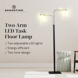 Sarantino LED Metal Floor Lamp