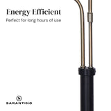 Sarantino LED Metal Floor Lamp - Close-Up Angle