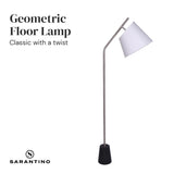 Sarantino Modern Arc Floor Lamp - Top-Down View