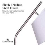 Sarantino Modern Arc Floor Lamp - Close-Up Angle