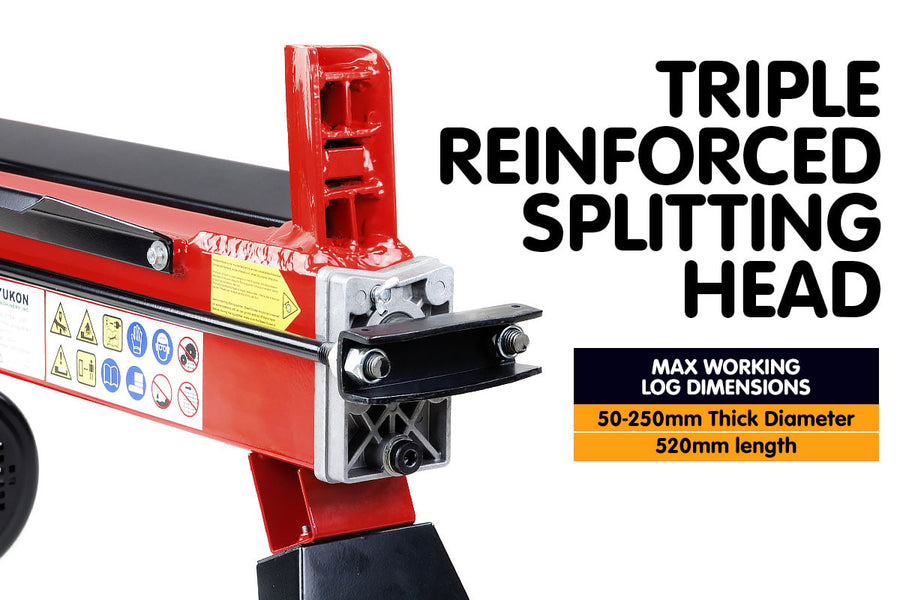 Yukon 8 Tonne 2000W Electric Hydraulic Log Splitter Wood Cutter