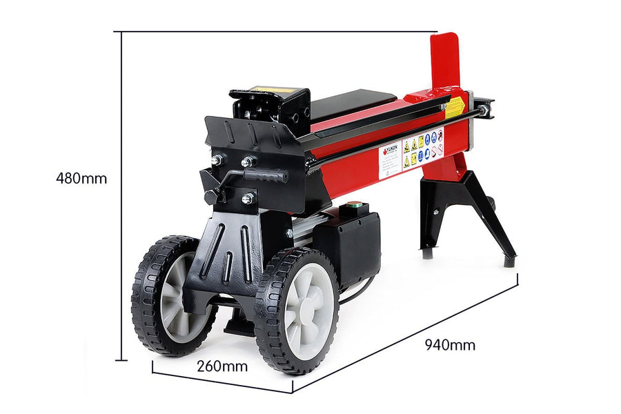 Yukon 8 Tonne 2000W Electric Hydraulic Log Splitter Wood Cutter