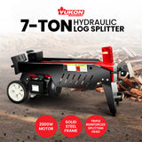Yukon 7 Tonne 2000W Electric Hydraulic Log Splitter Wood Cutter with Side Protectors - Extra Image