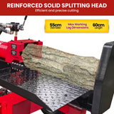 Yukon 75 Tonne Hydraulic Petrol 420cc Log Splitter Electric Key Start Vertical and Horizontal - 45-Degree Angle