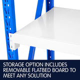 Garage Storage Steel Rack Shelving 2.0m-wide 800kg - 45-Degree Angle