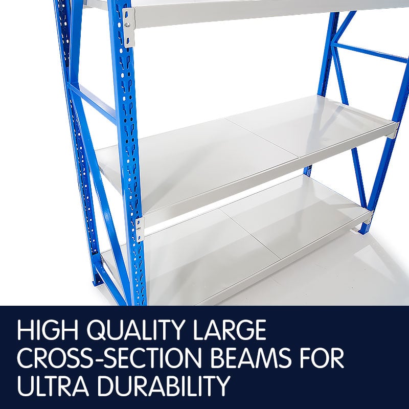 Garage Storage Steel Rack Shelving 1.5m-wide 400kg