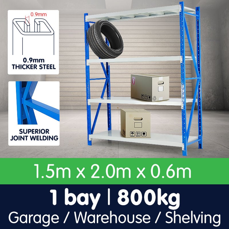 Centurion Pro 1 Bay 1.5M Wide Long-Span Garage Shelving 800kg