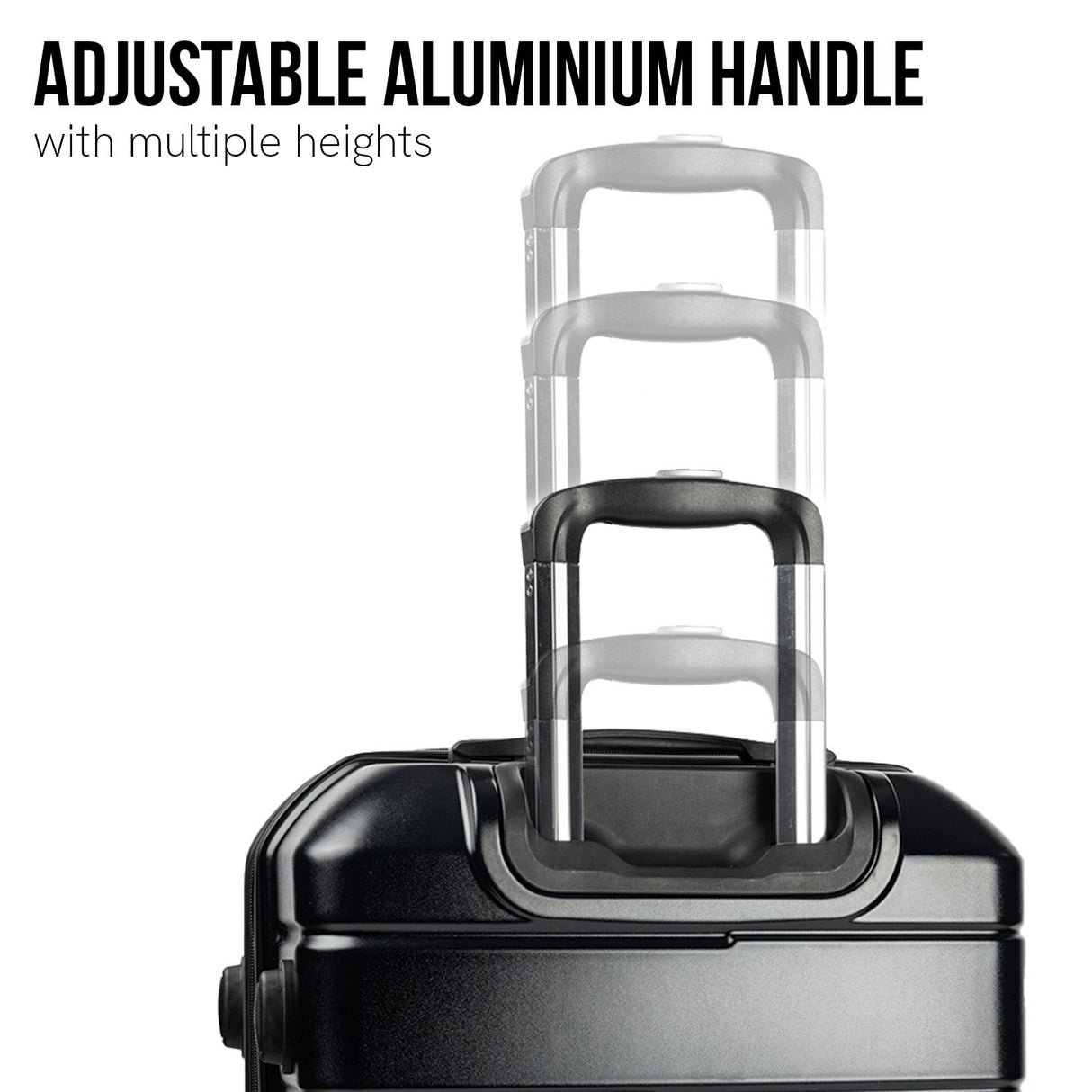 Olympus Artemis 28in Hard Shell Suitcase ABS+PC - Jet Black
