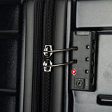Olympus 3PC Artemis Luggage Set Hard Shell Suitcase ABS+PC - Jet Black