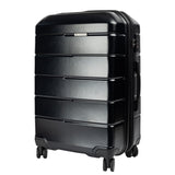 Olympus 3PC Artemis Luggage Set Hard Shell Suitcase ABS+PC - Jet Black - Front View