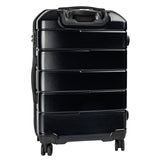 Olympus 3PC Artemis Luggage Set Hard Shell Suitcase ABS+PC - Jet Black - Close-Up Angle
