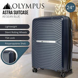 Olympus Astra 24in Lightweight Hard Shell Suitcase - Aegean Blue - Extra Image