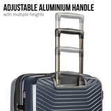 Olympus Astra 29in Lightweight Hard Shell Suitcase - Aegean Blue - 45-Degree Angle