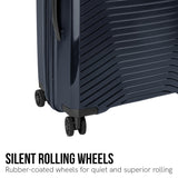 Olympus Astra 29in Lightweight Hard Shell Suitcase - Aegean Blue - Rear View
