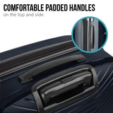 Olympus Astra 29in Lightweight Hard Shell Suitcase - Aegean Blue - Close-Up Angle