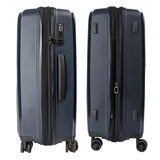 Olympus 3PC Astra Luggage Set Hard Shell Suitcase - Aegean Blue - Low Angle