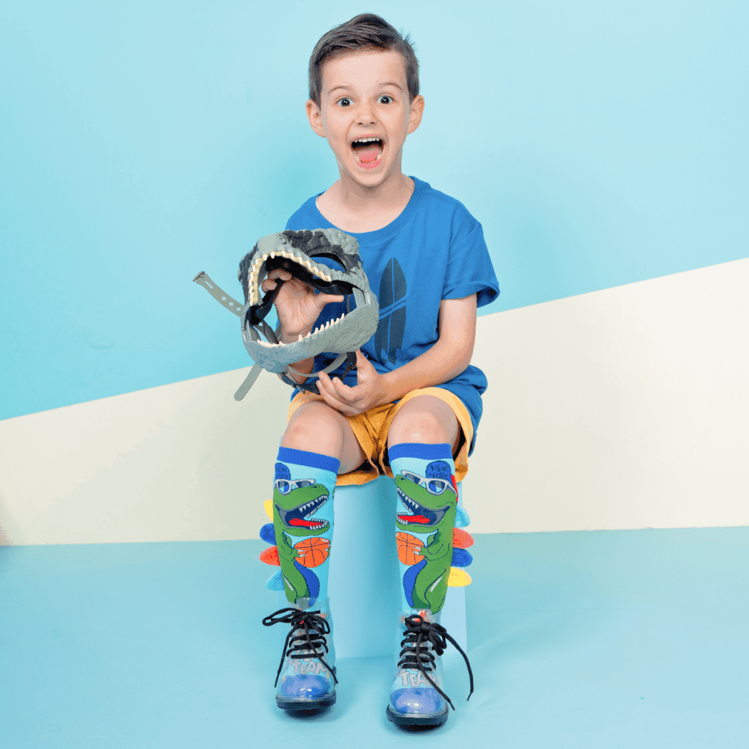 MADMIA Dinosaur Socks With Spikes Kids & Adults Age 6 - 99-1954803049033764867