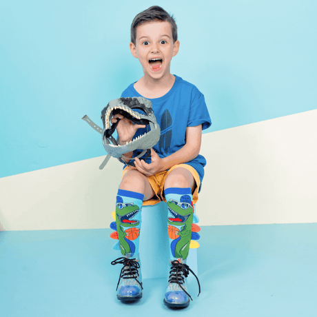 MADMIA Dinosaur Socks With Spikes Kids & Adults Age 6 - 99-1954803049033764867